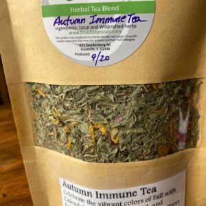 a bag of autumn immune tea