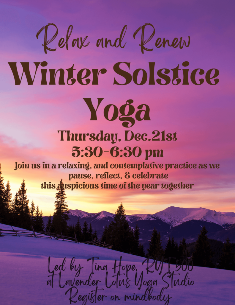 winter solstice yoga dec 2023 informational flyer