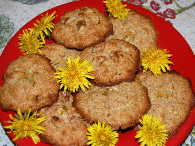 dandelion cookies